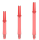 L-Style Locked Straight Shaft Clear Red