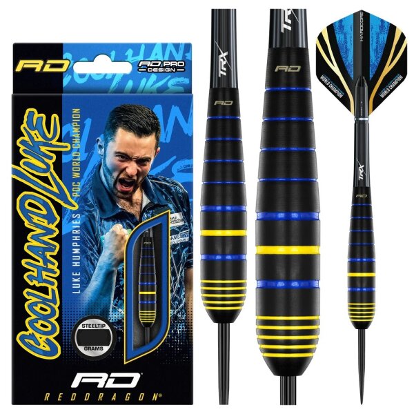 Red Dragon Luke Humphries World Champion Brass Messing Steel Dart