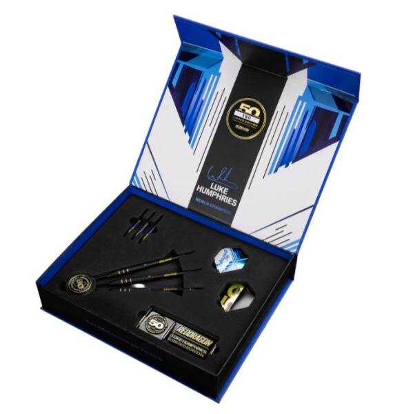 Red Dragon Luke Humphries 50 Years Player Limited Edition Steeldarts - 22 Gramm